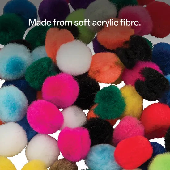 Pom Poms 1.3cm - Pack of 100 - Modern Teaching Aids NZ