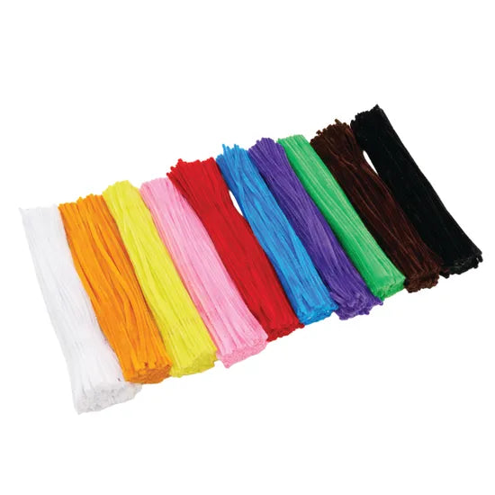 Creatistics Assorted Pipe Cleaners Class Pack 30 cm- Pack of 1000 - Modern Teaching Aids NZ