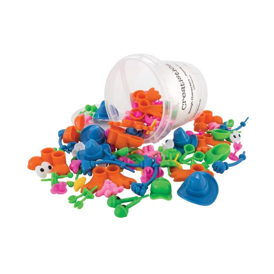 Creatistics Dough Characters Funny Faces- Pack of 130 - Modern Teaching Aids NZ