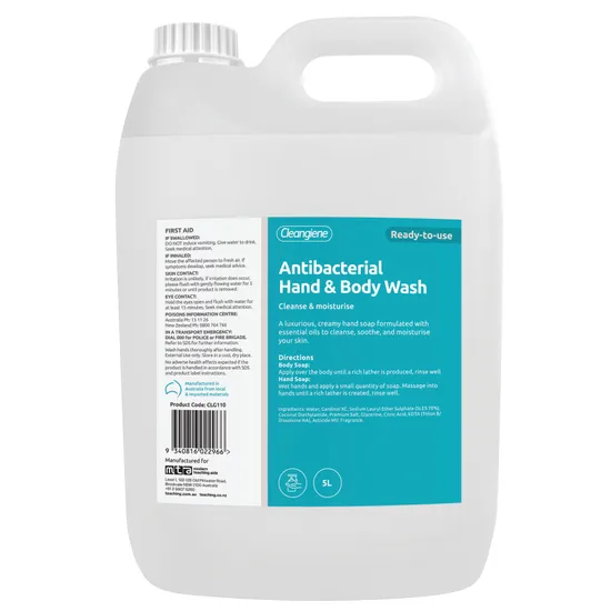Cleangiene Antibacterial Hand & Body Wash - 5 L