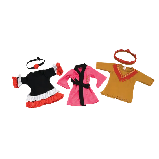 Cultural 40cm Dolls Clothes Set of 6 - Modern Teaching Aids NZ