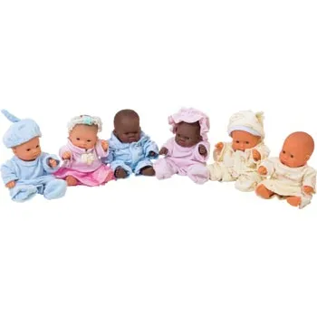 Baby Dolls with Assorted Clothes 21 cm (H) - Set of 6 - Modern Teaching Aids NZ