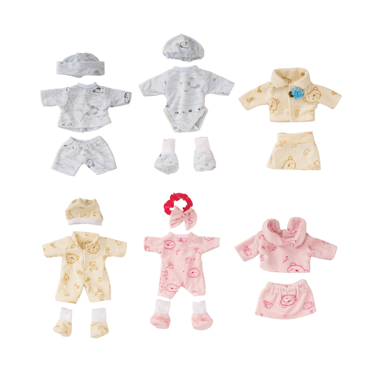 Assorted Doll Clothes 32cm - Set of 6 - Modern Teaching Aids NZ