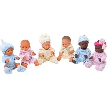 Baby Dolls with Assorted Clothes 32 cm (H) Set of 6 - Modern Teaching Aids NZ
