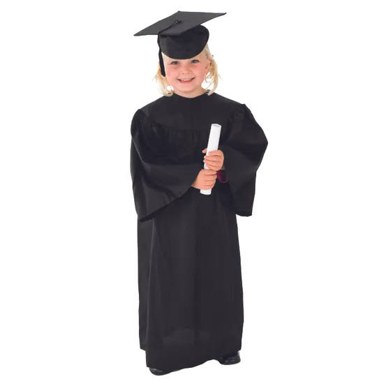 Graduation Gown & Hat 6-9 Yrs - Modern Teaching Aids NZ