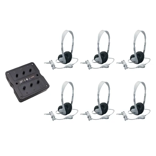 Bluetooth Jackbox & 6 Headphones Kit - Modern Teaching Aids NZ