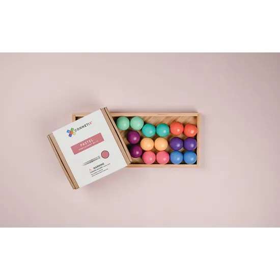 Connetix Pastel Ball Pack 16 Pieces - Modern Teaching Aids NZ