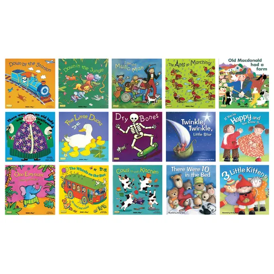 Classic Nursery Rhyme Books - Pack of 15 Titles - Modern Teaching Aids NZ