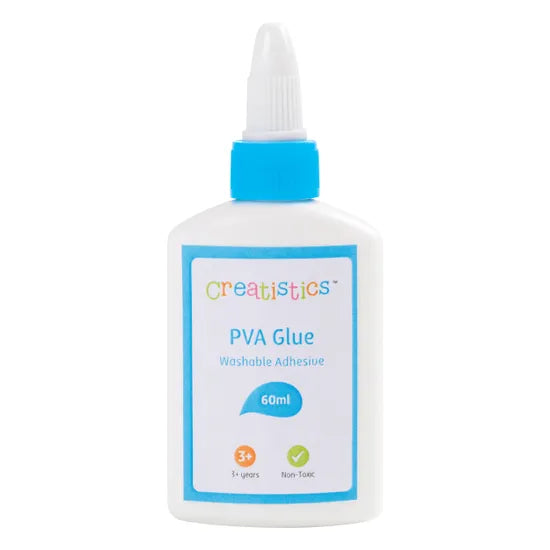 Creatistics PVA Washable Glue 60 ml - Pack of 12 - Modern Teaching Aids NZ