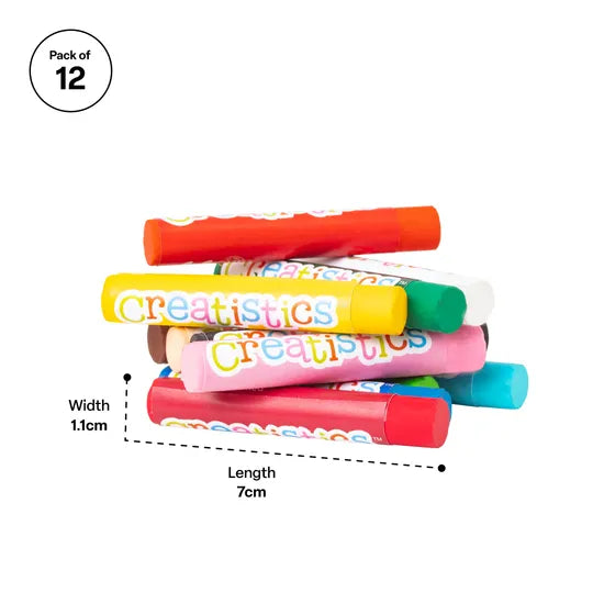 Creatistics Oil Pastels - Pack of 12 - Modern Teaching Aids NZ