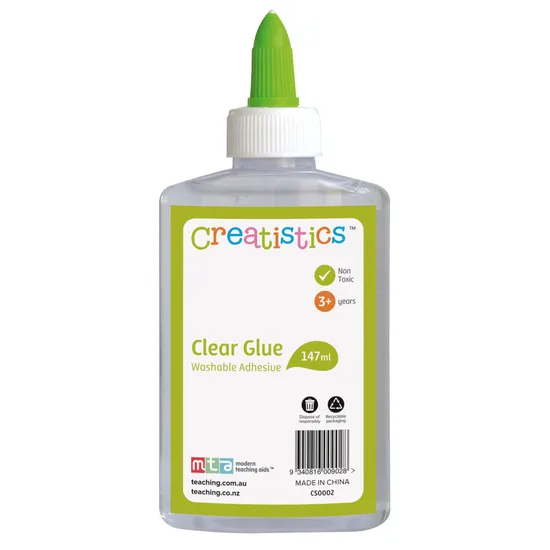 Creatistics Clear Glue 150 ml - Pack of 12 - Modern Teaching Aids NZ