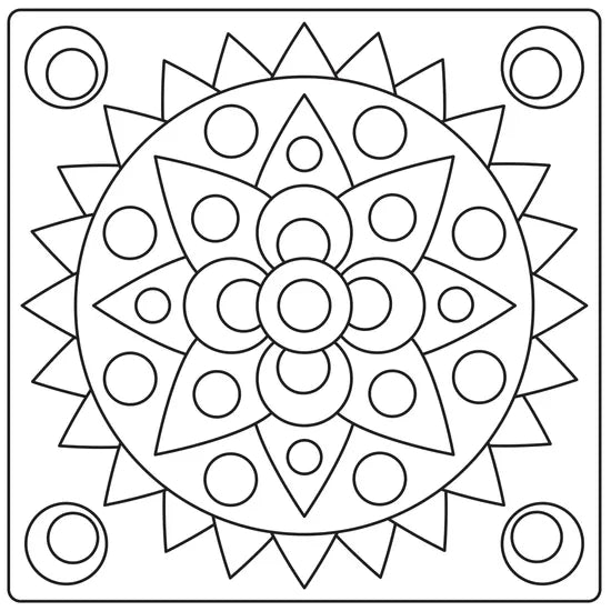 Mandala Sand Art Sheets - Pack of 20 - Modern Teaching Aids NZ