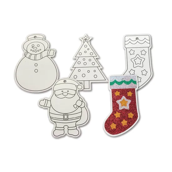 Creatistics Christmas Sand Art Shapes - Pack of 20 - Modern Teaching Aids NZ