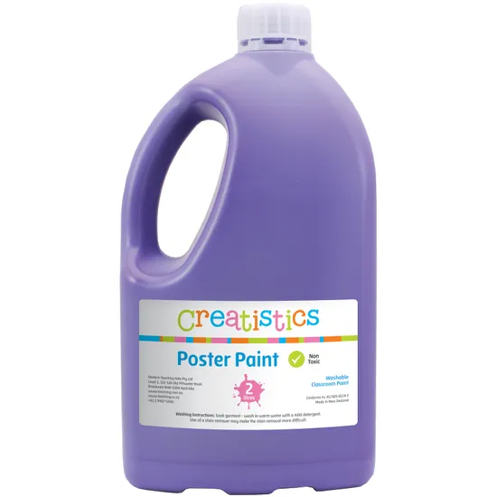 Creatistics Poster Paint 2L - Purple - Modern Teaching Aids NZ