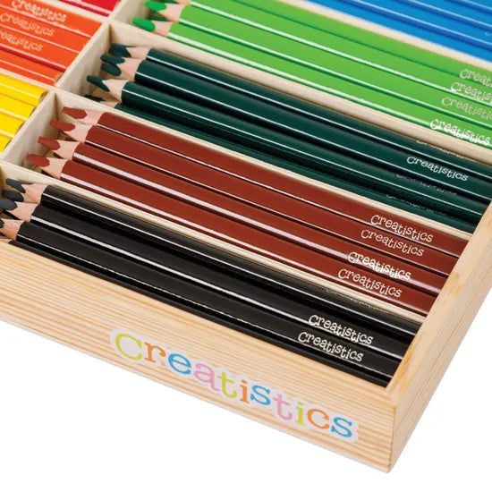 Creatistics Jumbo Triangular Coloured Pencils- Box of 144 - Modern Teaching Aids NZ