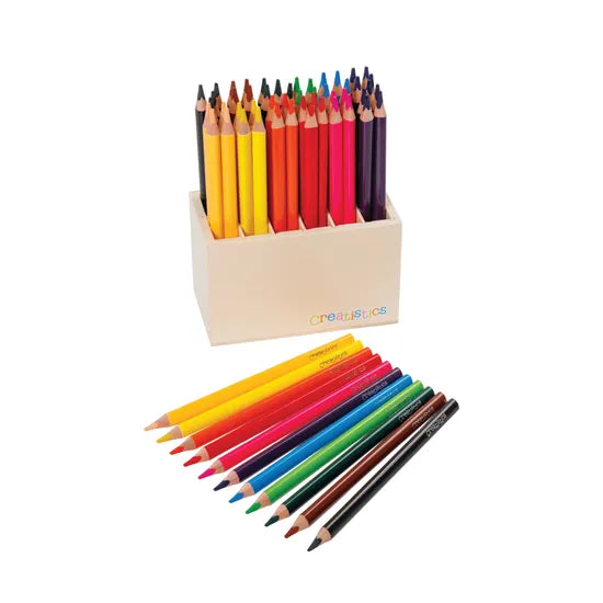 Creatistics Jumbo Triangular Coloured Pencils- Pack of 60 - Modern Teaching Aids NZ