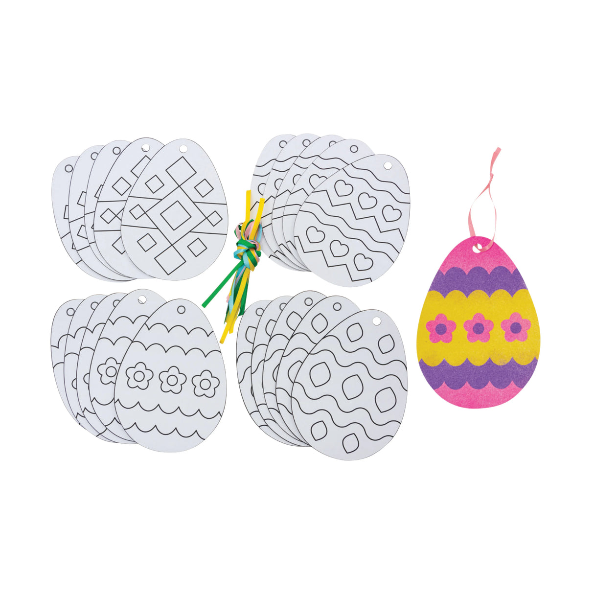 Sand Art Easter Eggs - Pack of 20 - Modern Teaching Aids NZ