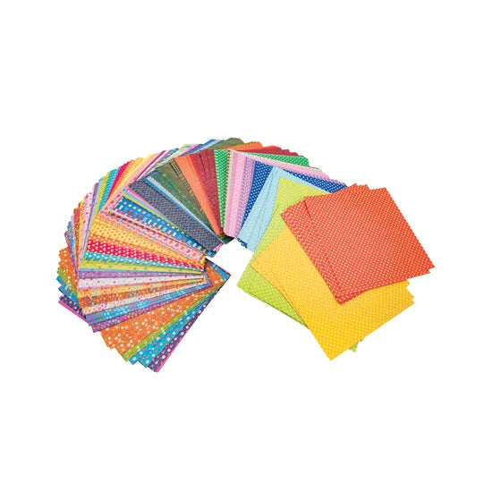 Pattern Paper Squares 15cm 60gsm - Pack of 500 - Modern Teaching Aids NZ