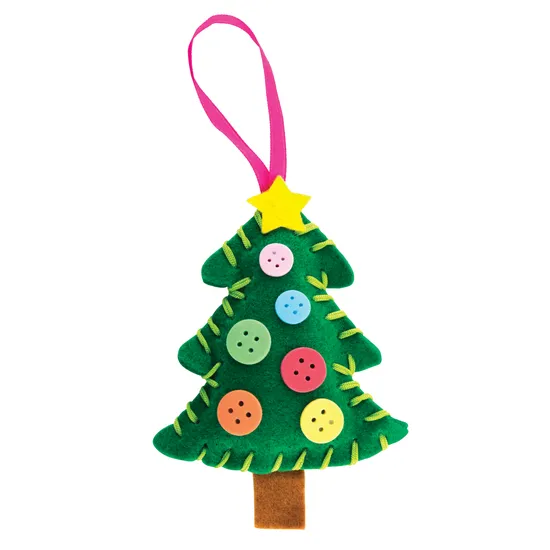 Felt Tree Sewing Kit - Pack of 10 - Modern Teaching Aids NZ