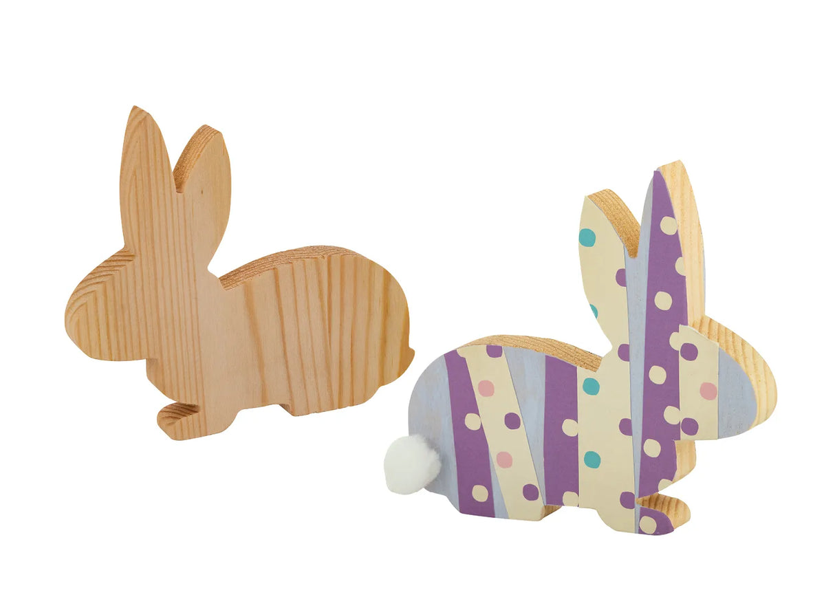 Wooden Bunny - Pack of 10 - Modern Teaching Aids NZ