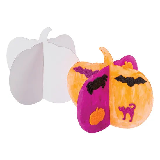 Cardboard 3D Pumpkin - Pack of 24 - Modern Teaching Aids NZ