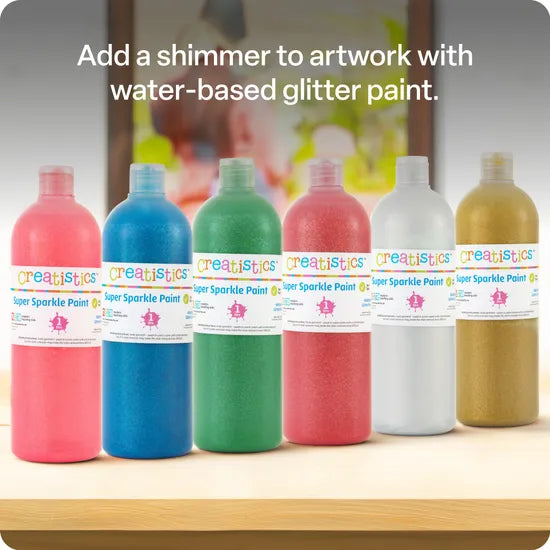 Creatistics Super Sparkle Paint 1L - Gold - Modern Teaching Aids NZ