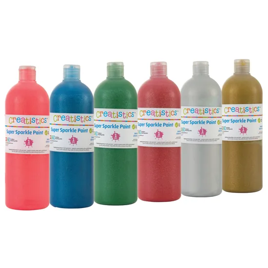 Creatistics Super Sparkle Paint 1L - Red - Modern Teaching Aids NZ