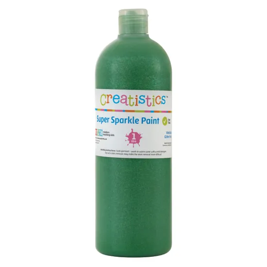 Creatistics Super Sparkle Paint 1L - Green - Modern Teaching Aids NZ