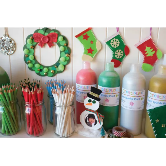 Creatistics Super Sparkle Paint 1L - Set of 6 - Modern Teaching Aids NZ