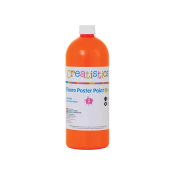 Fluoro Poster Paint 1L - Orange - Modern Teaching Aids NZ