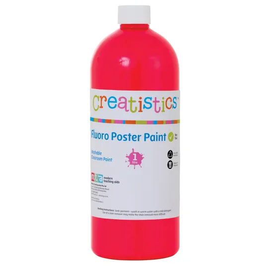 Creatistics Fluoro Poster Paint 1 L - Pink
