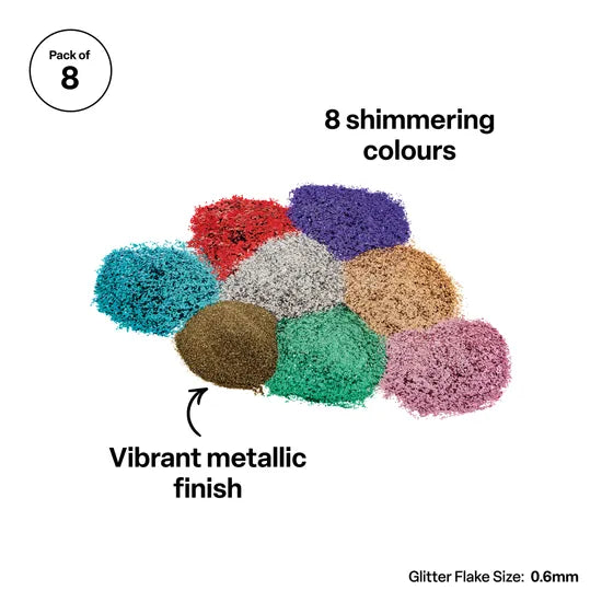 Bio-Glitter - Set of 8 - Modern Teaching Aids NZ