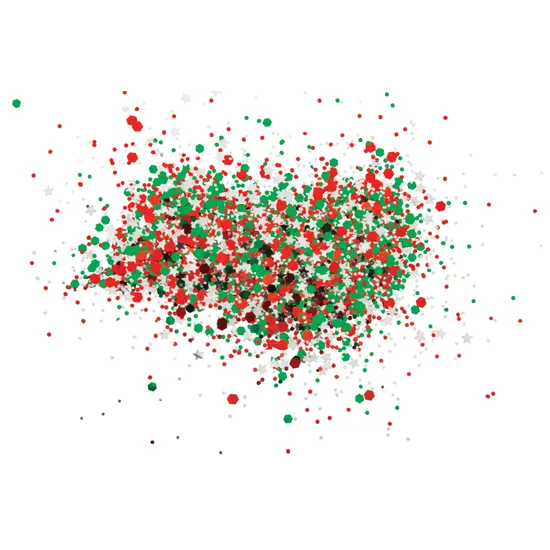 Creatistics Christmas Bio-Glitter & Stars - 200 g - Modern Teaching Aids NZ