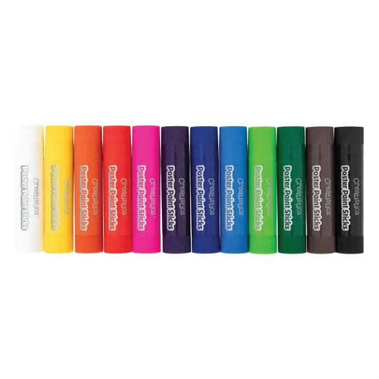 Assorted Poster Paint Sticks - Pack of 48 - Modern Teaching Aids NZ