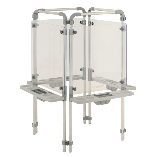 Creatistics Aluminium Easel Triple - Clear - Modern Teaching Aids NZ