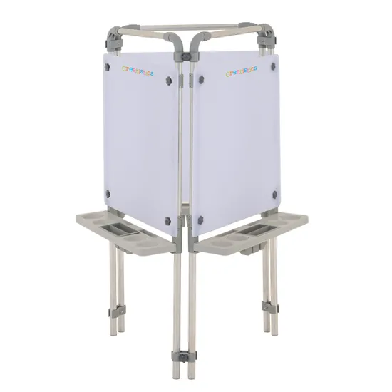 Creatistics Aluminium Easel Triple - White - Modern Teaching Aids NZ
