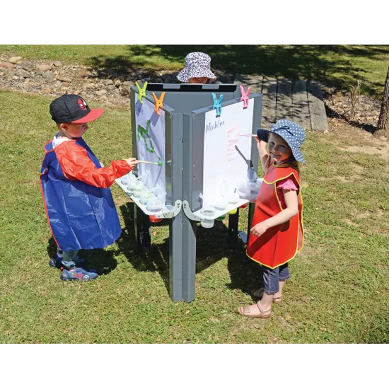 Outdoor Easel - 3 Sided - Modern Teaching Aids NZ