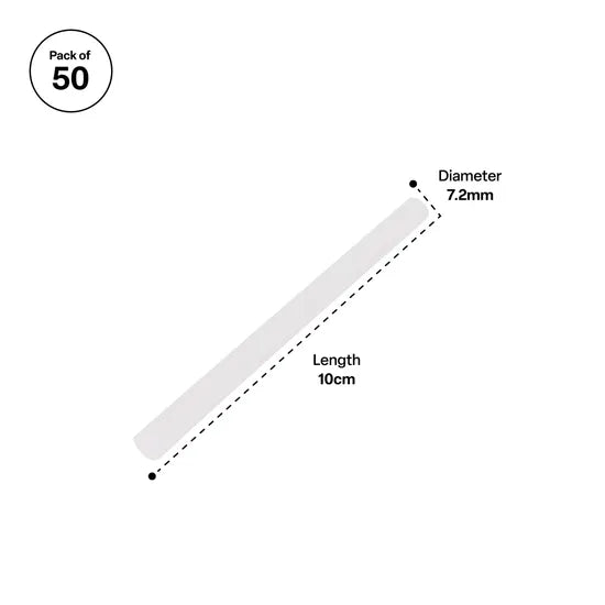 Low Temp Glue Sticks (7.2 x 100 mm) - Pack of 50 - Modern Teaching Aids NZ