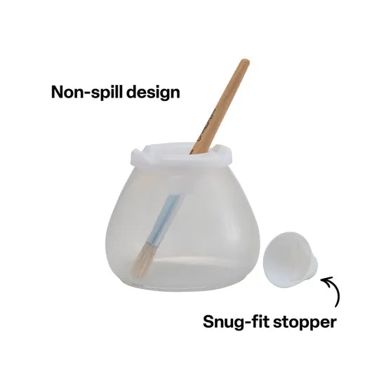 Creatistics Round Non Spill Paint Pots - Pack of 6 - Modern Teaching Aids NZ