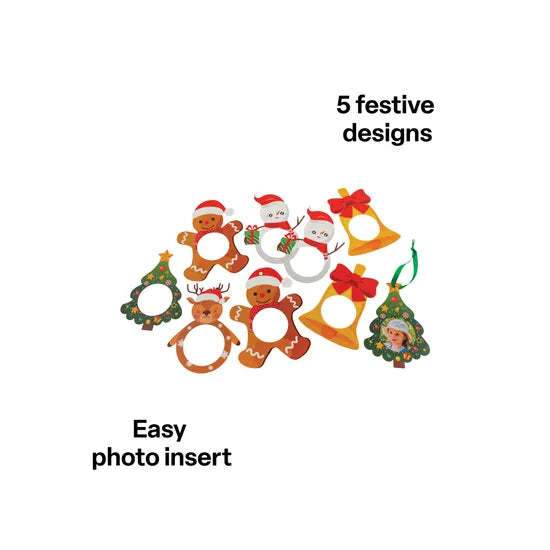 Christmas Character Photo Frames - Pack of 10 - Modern Teaching Aids NZ
