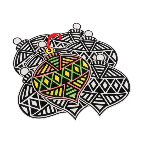 Velvet Christmas Ornaments - Pack of 10 - Modern Teaching Aids NZ