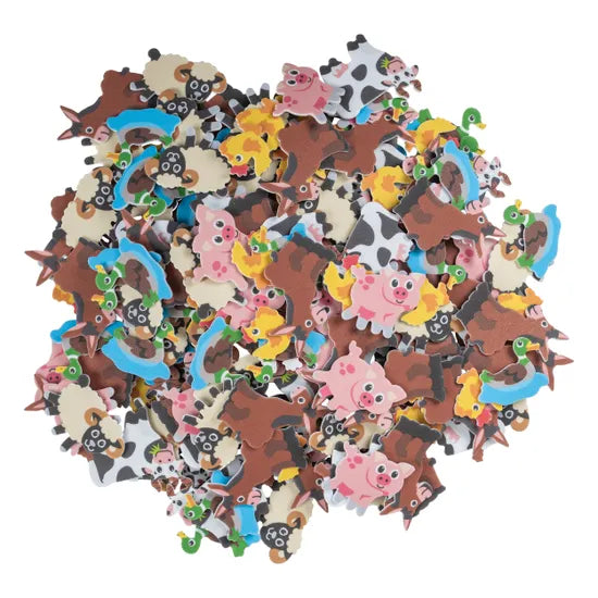 Foam Farm Animal Stickers - Pack of 300 - Modern Teaching Aids NZ