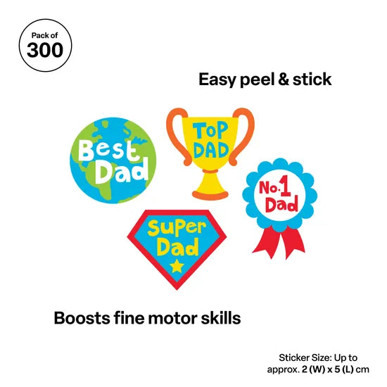 Father's Day Award Stickers - Pack of 300 - Modern Teaching Aids NZ