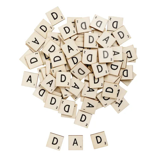 Wooden DAD Tiles - Pack of 90 - Modern Teaching Aids NZ