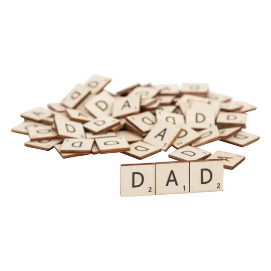 Wooden DAD Tiles - Pack of 90 - Modern Teaching Aids NZ