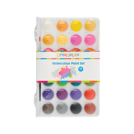 Creatistics Watercolour Palette - 28 Colours - Modern Teaching Aids NZ