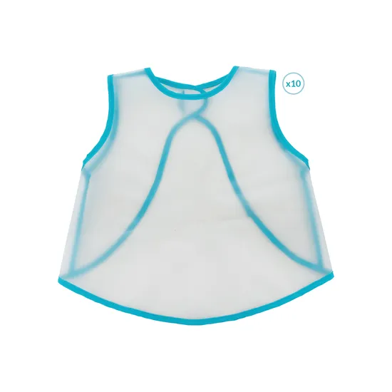 Creatistics Waterproof Sleeveless Baby Smock - Pack of 10 - Modern Teaching Aids NZ