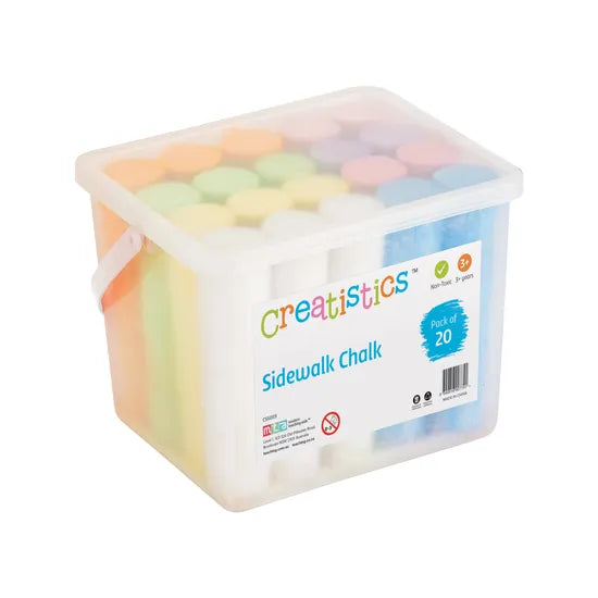 Sidewalk Chalk - Tub of 20 - Modern Teaching Aids NZ