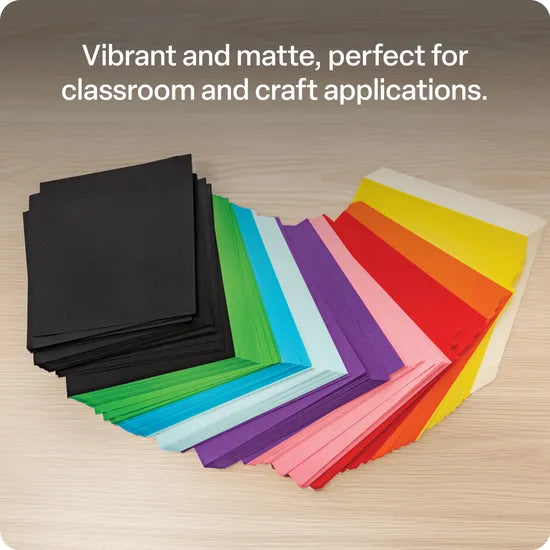 Matte Paper Squares 12.7cm 70gsm - Pack of 360 - Modern Teaching Aids NZ