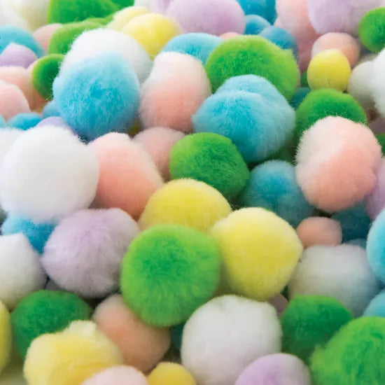Pastel Pom Poms - Pack of 300 - Modern Teaching Aids NZ
